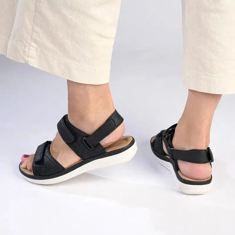 Franco Rossi Halter Strap Adventure Sandals - Black - Image 5
