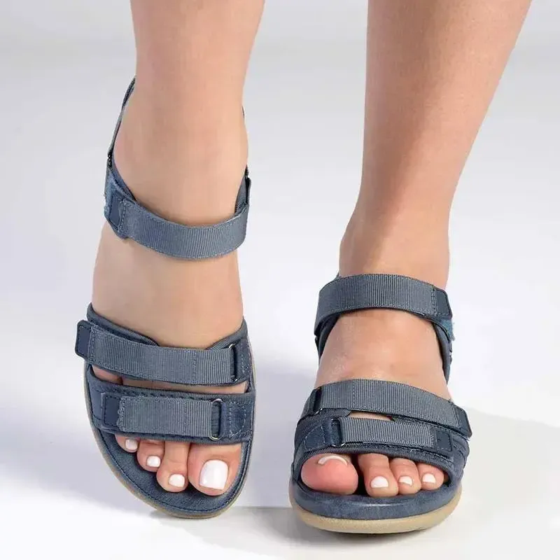 Franco Rossi Ladies Adventure Strap Sandals - Blue - Image 5