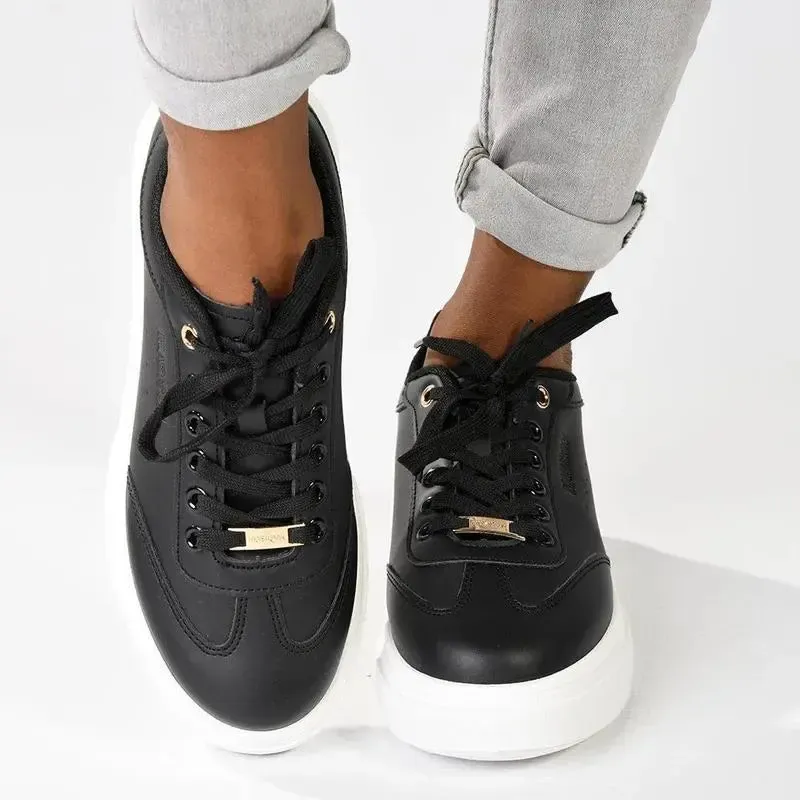 Madison Gaze Ladies Fashion Sneaker - Black - Image 5
