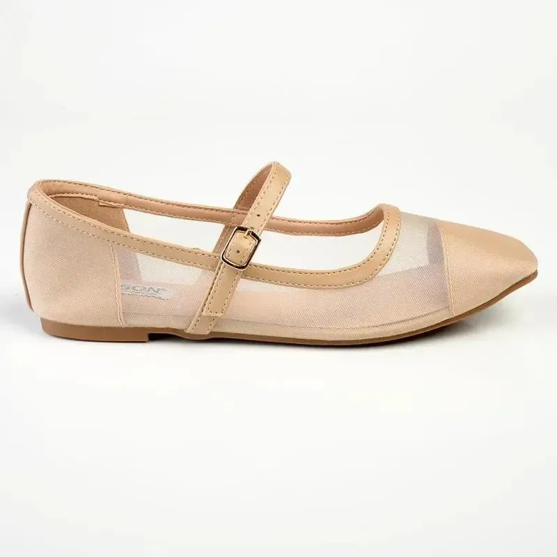 Madison Jackie Mesh Pump - Nude - Image 3