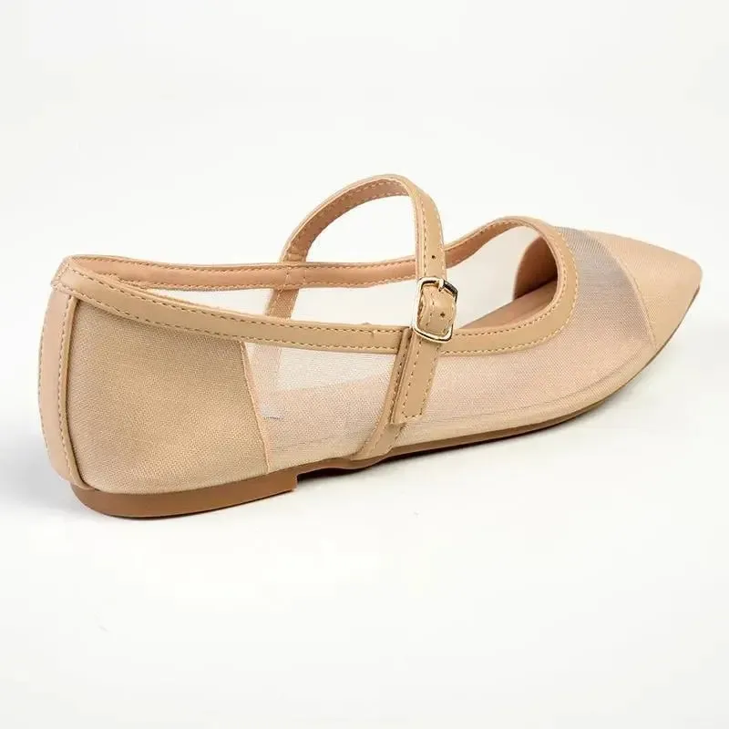 Madison Jackie Mesh Pump - Nude - Image 4