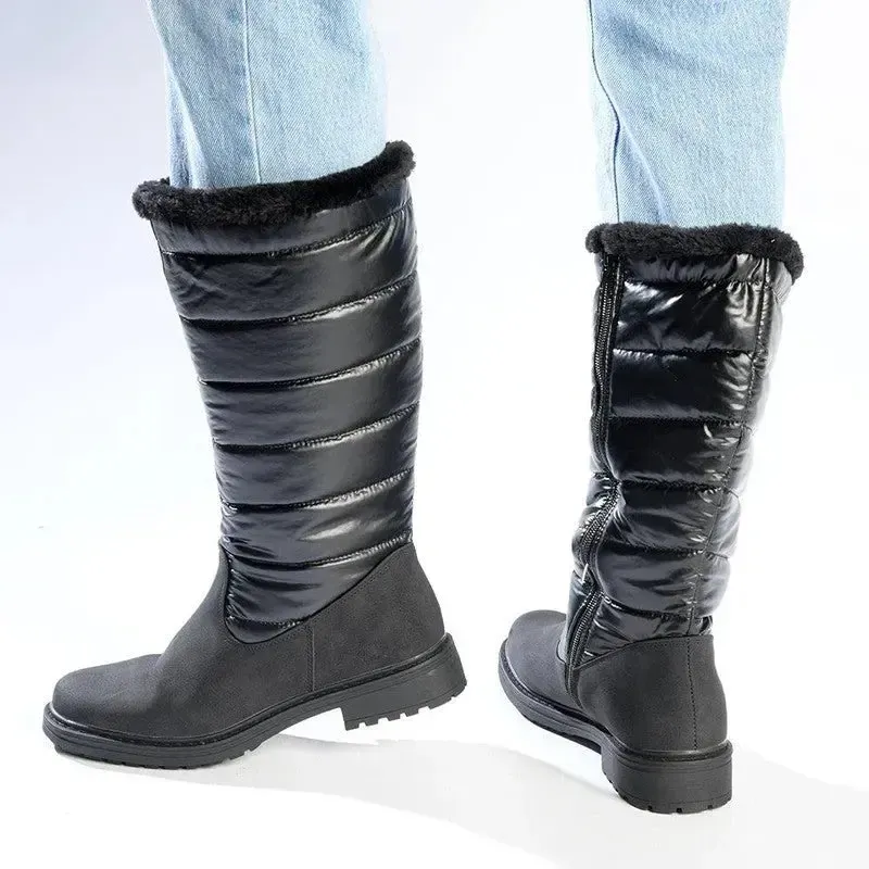 Pierre Cardin Full Length Puff Boot - Black - Image 5
