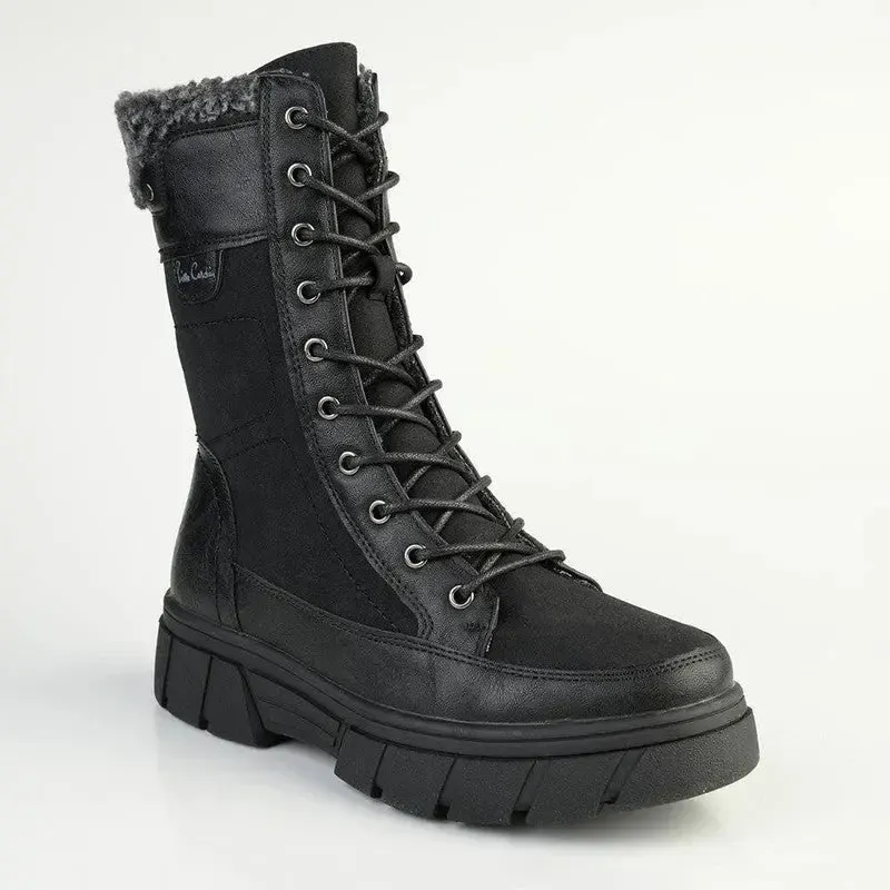 Pierre Cardin June Fur Boot - Black - Image 4