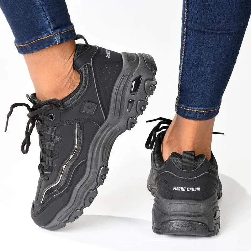 Pierre Cardin Sirine Sneaker- Black Mono - Image 6