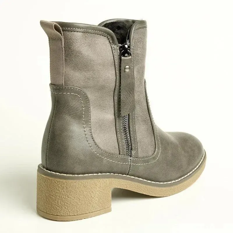 Soft Style by Hush Puppies Bosley Ankle Boot - Grey - Image 4