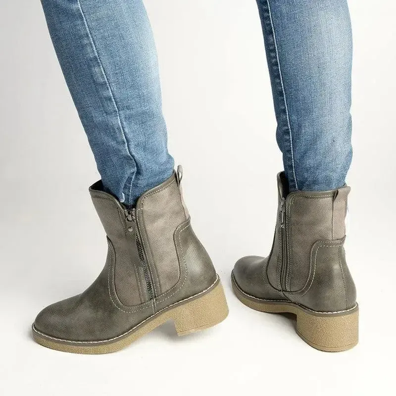 Soft Style by Hush Puppies Bosley Ankle Boot - Grey - Image 5