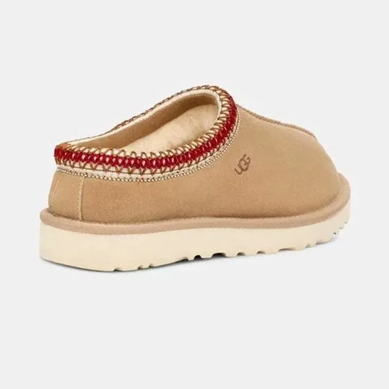 UGG Tasman Slipper - Sand/Dark Cherry - Image 4