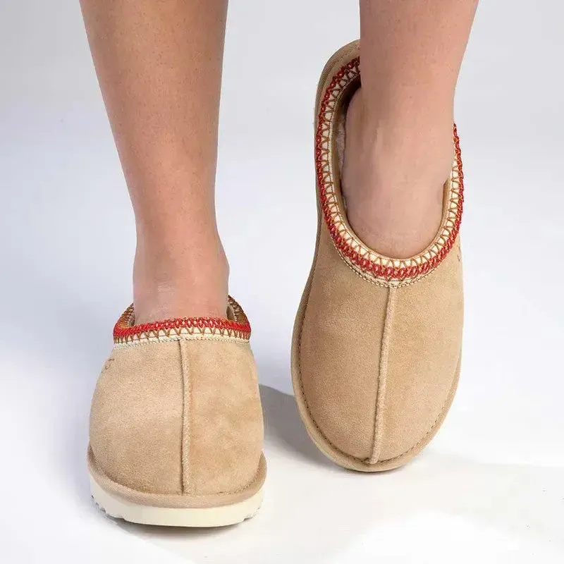 UGG Tasman Slipper - Sand/Dark Cherry - Image 5